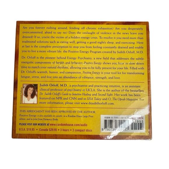 Positive Energy by Dr Judith Orloff CD set new - Picture 2 of 4
